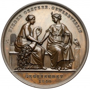 Austria, Franciszek Józef I, Medal 1894 - Stowarzyszenie Handlowe Dolnej Austrii