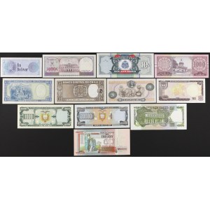 Ameryka Południowa, zestaw banknotów MIX (12szt)