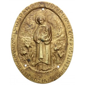 Plakieta drzwiowa - Stowarzyszenie Miłosierdzia św. Wincentego a’Paulo
