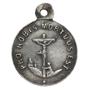 Medalik religijny, srebro - Sancta Maria Częstochowska