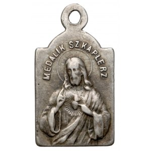 Medalik szkaplerz - religijny, SREBRO - Jan Knedler