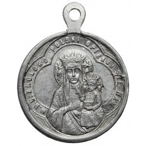 Medalik religijny 1905 - Boże Zbaw Polskę