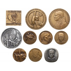 PRL, Medale o tematyce religijnej, Jan Paweł II i inne (10szt)