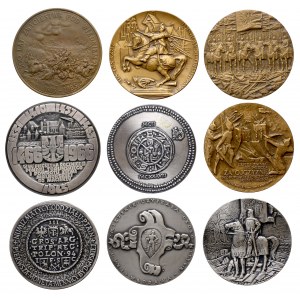 Medale - królowie polscy (9szt)