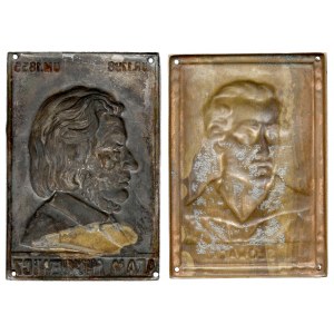 Plaketten - Juliusz Słowacki und Adam Mickiewicz, Satz (2 St.)