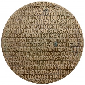PRL, Medal 200 lat Mennicy Warszawskiej 1766-1966
