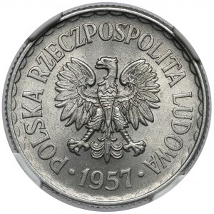 1 złoty 1957 - rzadka w takim stanie