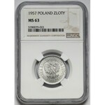 1 złoty 1957 - rzadka w takim stanie