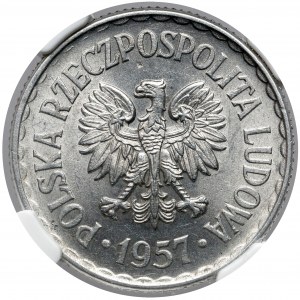 1 złoty 1957 - rzadka w takim stanie