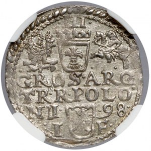 Zygmunt III Waza, Trojak Olkusz 1598 - ozdobnik - MENNICZY
