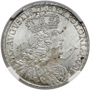 August III Sas, Dwuzłotówka Lipsk 1753 - 8 GR - wąskie - mennicza
