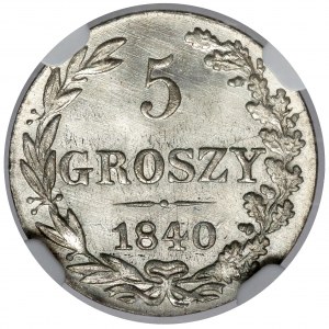 5 groszy 1840 MW - PIĘKNE