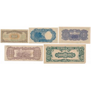 China, Japanese Occupation WWII - set of banknotes (5pcs)