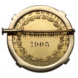 Francja, GOVIGNON, Medal Société d' Horticulture de l'Allier - ZŁOTO 1905
