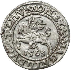 Zygmunt II August, Półgrosz Wilno 1563 - mała Pogoń - DVX*L