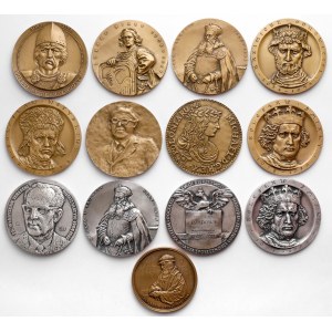 Medale - królowie, książęta i postacie historyczne (13szt)