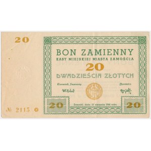 Zamość, 20 złotych 1944