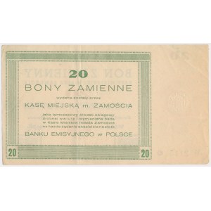 Zamość, 20 złotych 1944
