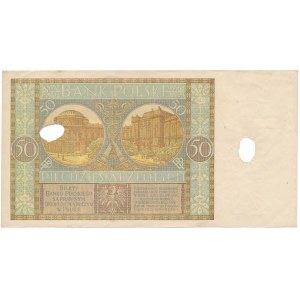 50 złotych 1929 - skasowane