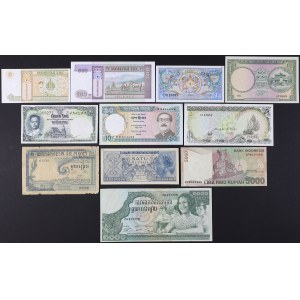 Asia - lot of 11 banknotes