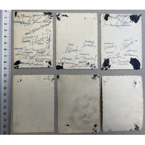 Obrońcy Helu ORYGINALNE zdjęcia z popisami, z Oflagu XVIII C Spittal an der Drau (6szt)