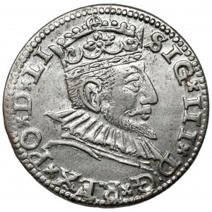 Zygmunt III Waza, Trojak Ryga 1591 - jabłko na koronie