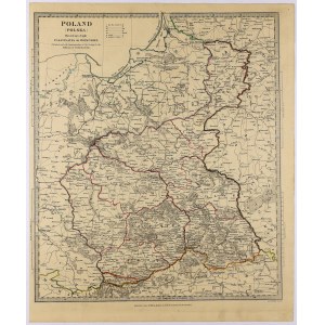 Mapa Królestwa Polskiego 1831, wydanie brytyjskie