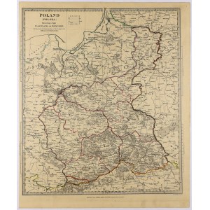 Mapa Królestwa Polskiego 1831, wydanie brytyjskie