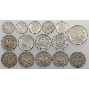 II RP zestaw srebrnych monet (15szt)