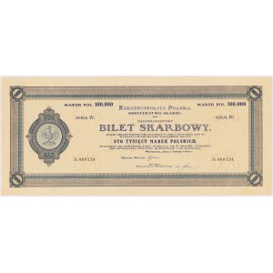 Bilet Skarbowy, Serja IV - 100.000 mkp 1923