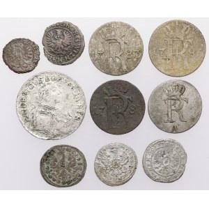 Deutschland, ein Satz Münzen von schilling bis 6 groschen, lot (10pcs)