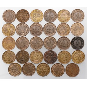 India - British, 1/12 anna 1855-1932, lot (29pcs)