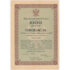 5% Poż. Konwersyjna 1926, Obligacja na 1.000 zł