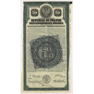 6% Poż. Dolarowa 1920, Obligacja na 50 $ - po konwersji