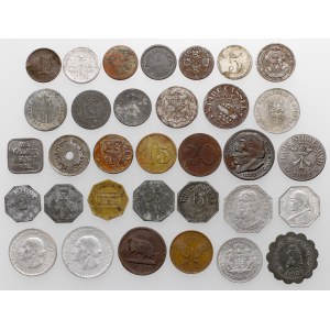 Niemcy / Polska, zestaw monet zastępczych (33szt)