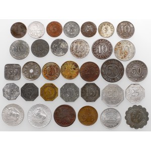 Niemcy / Polska, zestaw monet zastępczych (33szt)