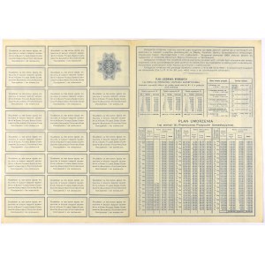 3% Premiowa Poż. Inwest. 1935, Em.I, Oblig. na 100 zł - Z PEŁNYM AKRUSZEM - rzadkość