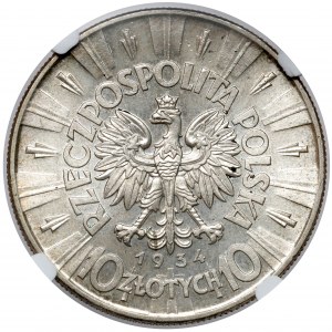 Piłsudski 10 złotych 1934 - urzędowy