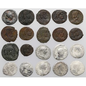 Cesarstwo rzymskie - zestaw denarów i follisów (20szt)