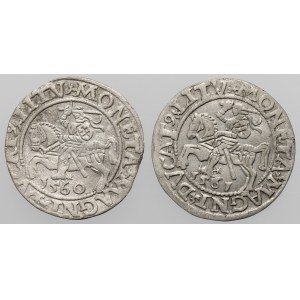 Zygmunt II August, Półgrosz Wilno 1560-1561 (2szt)