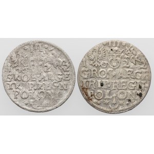 Zygmunt III Waza, Trojaki Kraków 1622 - dwa popiersia (2szt)