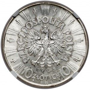 Piłsudski 10 złotych 1938 - mennicze