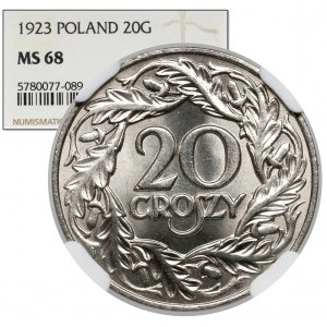 20 groszy 1923 - PIĘKNE