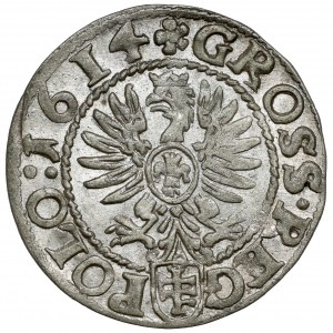 Zygmunt III Waza, Grosz Kraków 1614 - PIĘKNY