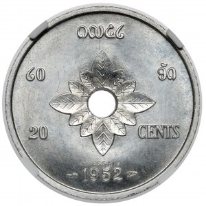 Laos, 20 cents 1952 - Piefort Essai / Próba
