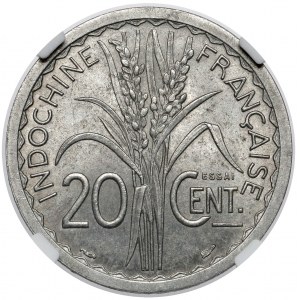 French Indochina, 20 centimes 1945 - Essai / Próba