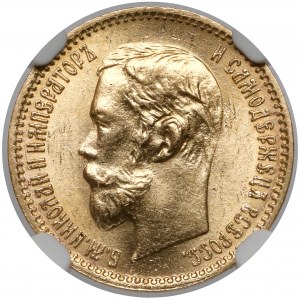 Russia, Nicholas II, 5 rouble 1902 AP, Petersburg