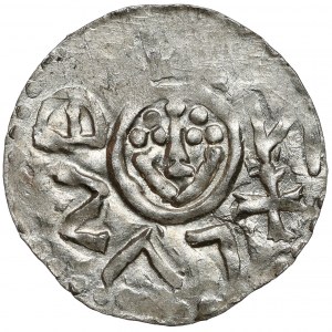 Bolesław III Krzywousty, Denar Wrocław (przed 1107) - głowy