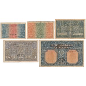 Jenerał / Generał 1 - 100 mkp 1916 (5szt)