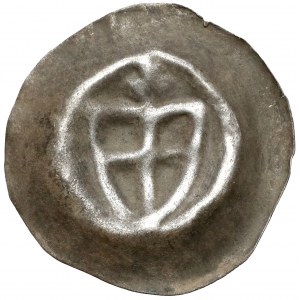 Zakon Krzyżacki, Brakteat - Tarcza z krzyżem (1307-1318) - trójlistek